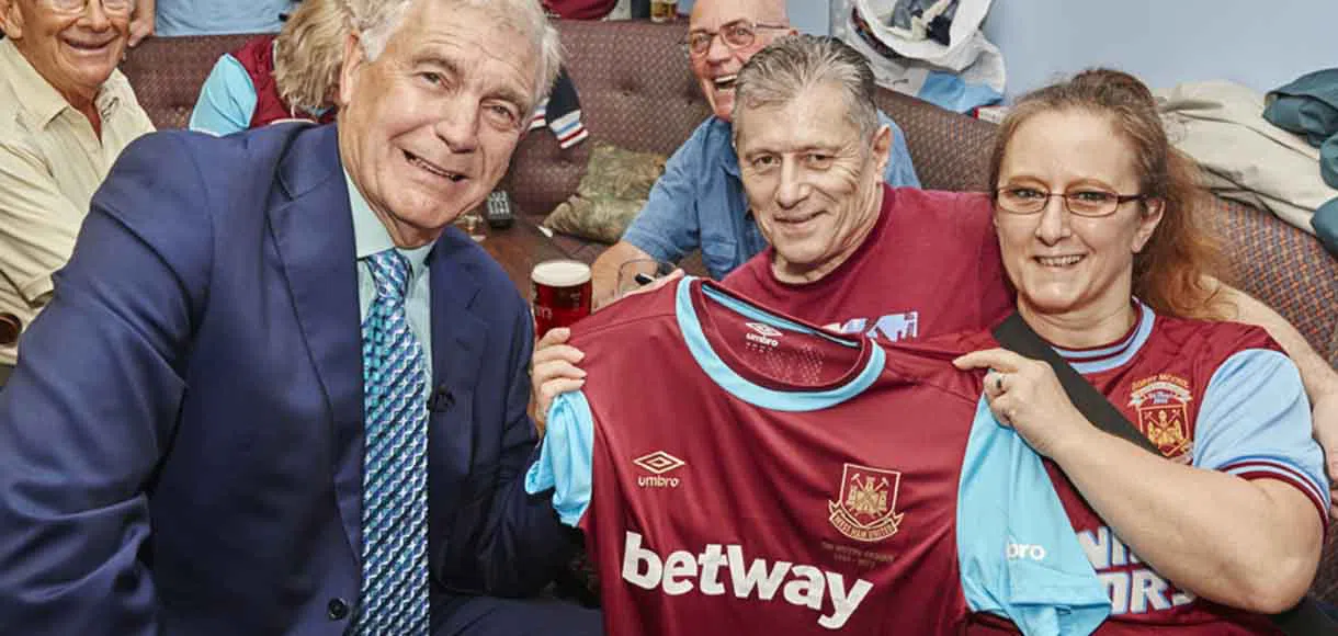 A shirt to be proud of: Sir Trevor Brooking surprises Hammers supporters