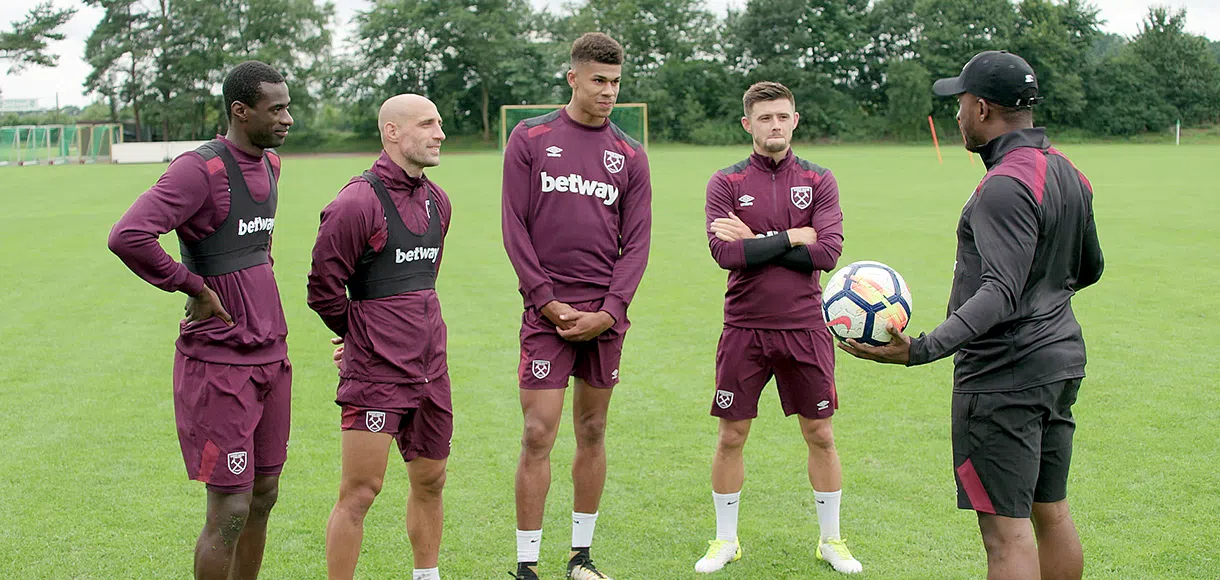 Watch West Ham stars take on classic playground game