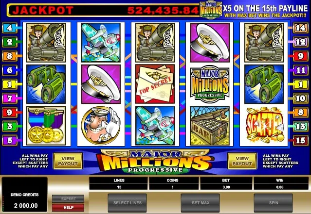 Betway Casino slot guide: Major Millions 5-Reel
