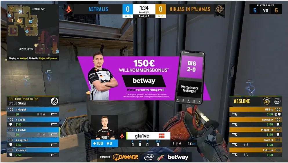 betway und 99Damage bündeln ihre Kräfte für lokale Broadcasts im Jahr 2020