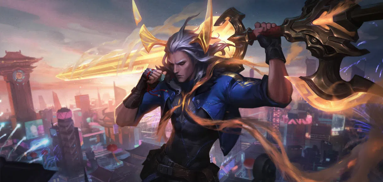 Como é definido o pico de força dos campeões em League of Legends