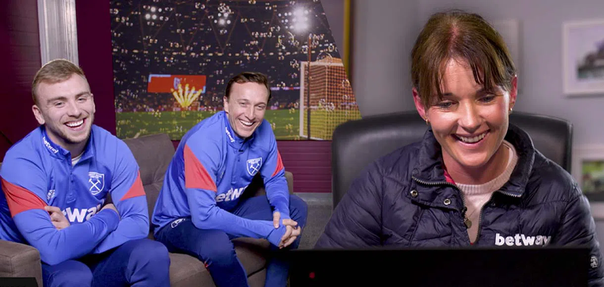 Watch: West Ham stars learn what it takes to be a jockey at Cheltenham