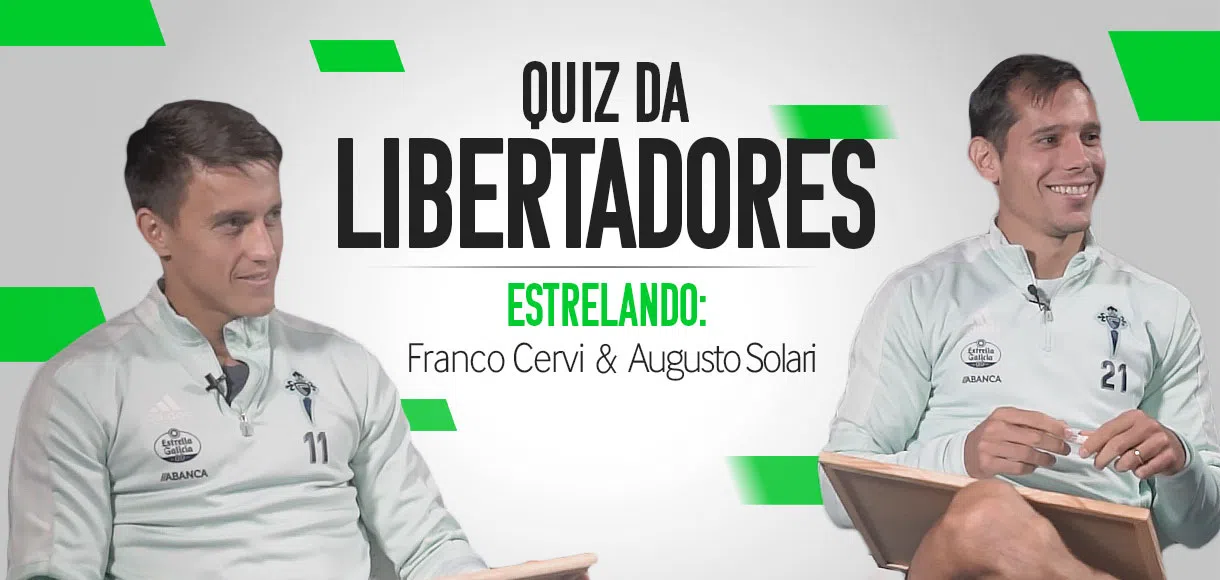 Quiz da Libertadores: Thiago Galhardo desafia colegas do Celta; assista