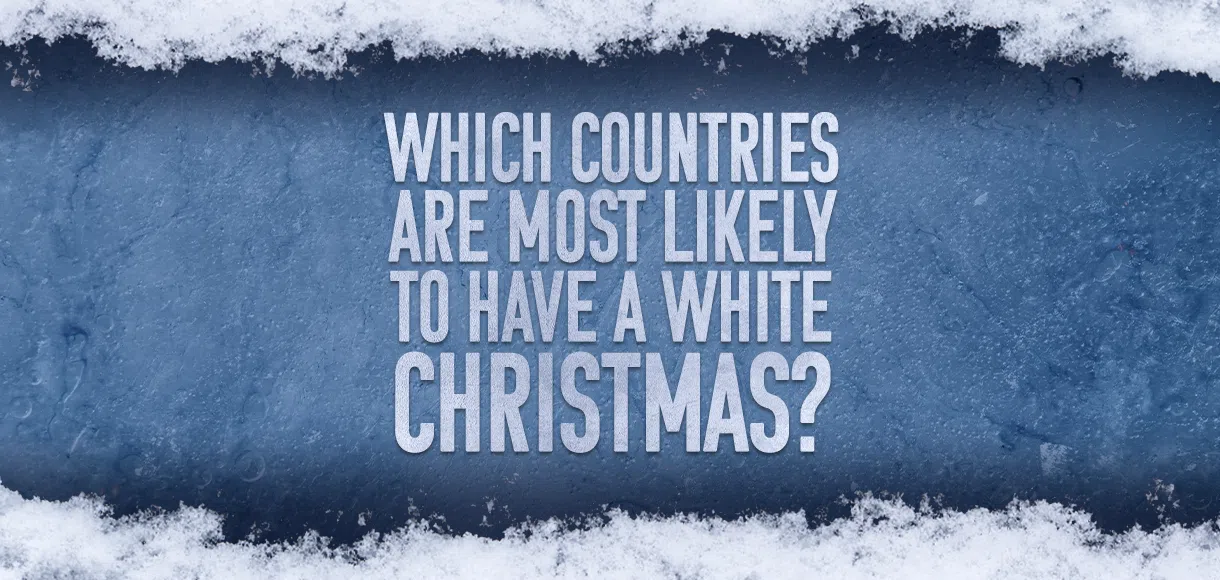 Which countries are most likely to have a White Christmas?