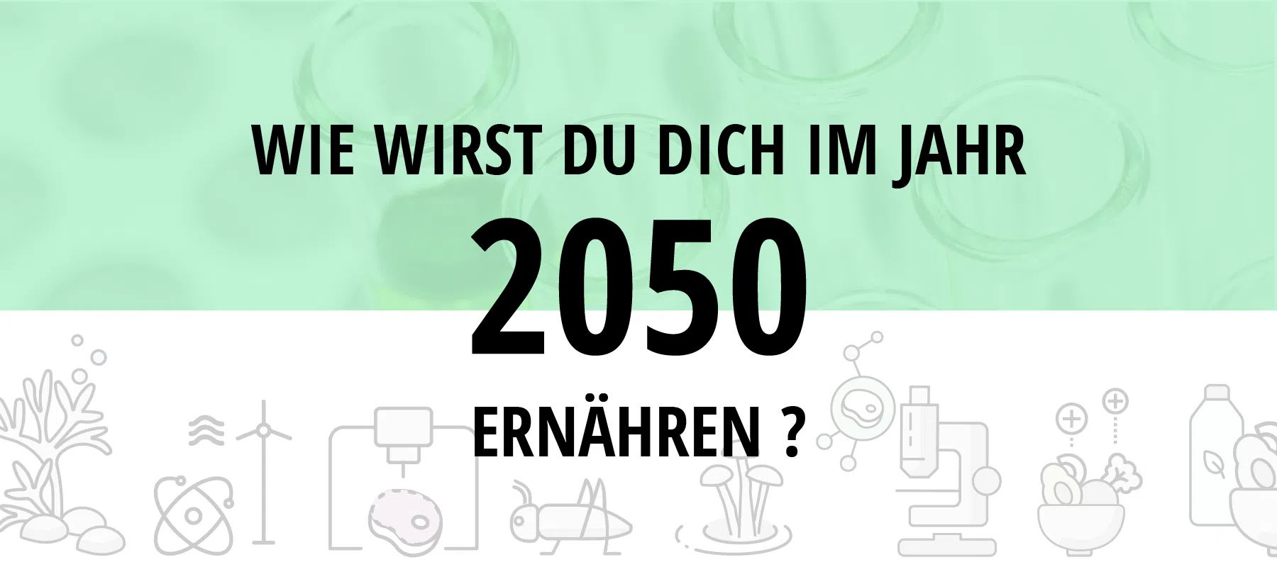 Wie wirst Du dich im Jahr 2050 ernähren?