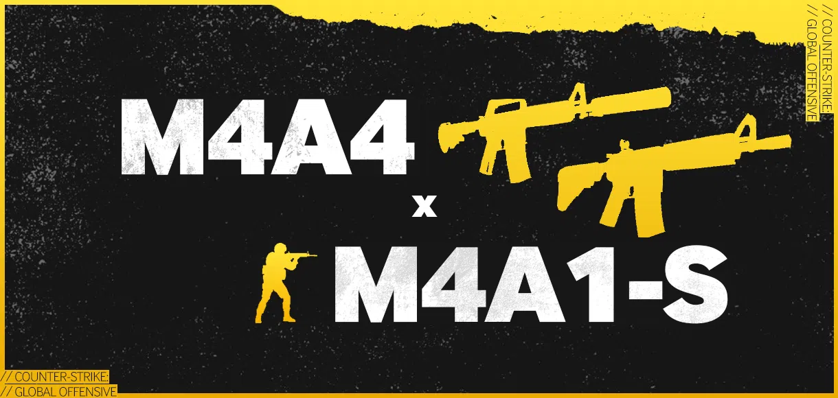 A diferença da M4A4 e M4A1-S e as vantagens de cada arma