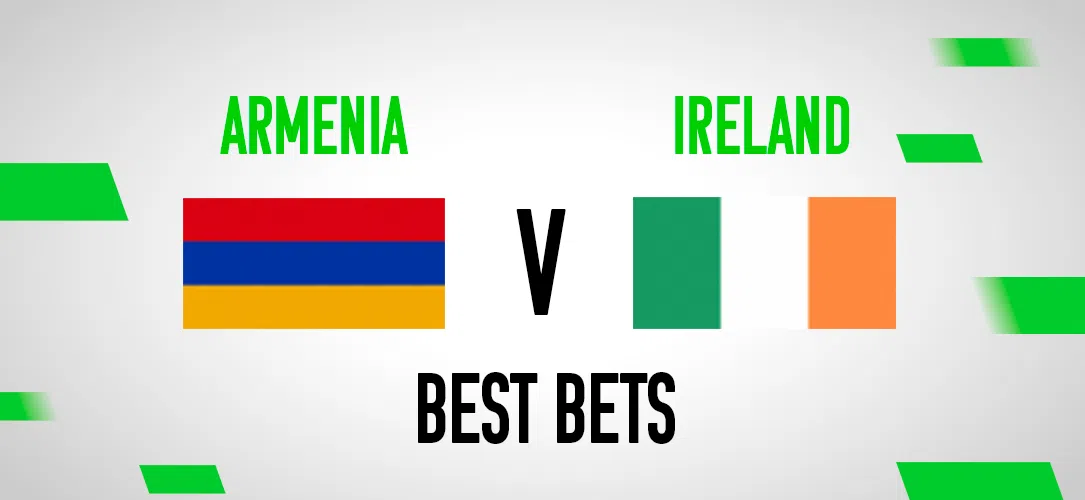 Armenia vs Republic of Ireland Tips: 13/2 Bet Builder for Tuesday