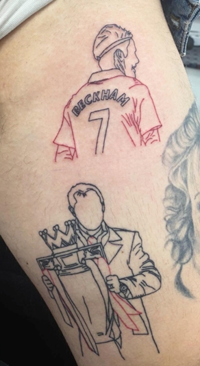 Man United Tattoo - Lewis