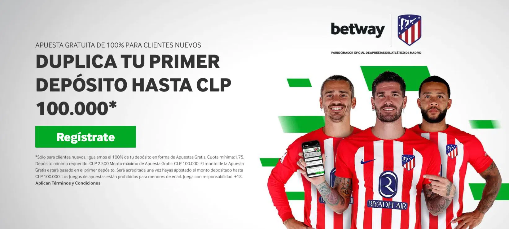 ¡Nuevas promociones para Chile! Betway continúa innovando en los juegos de casino