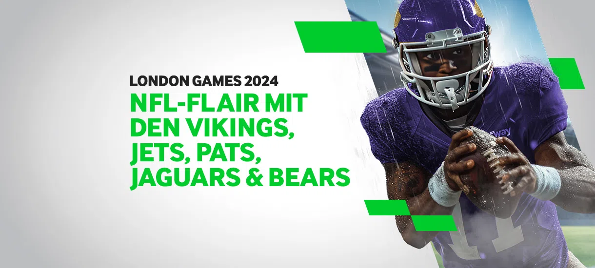 NFL-Flair mit den Vikings, Jets, Pats, Jaguars & Bears