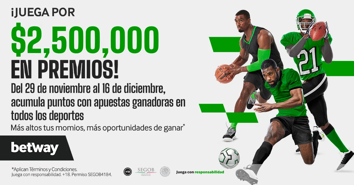 ¡Acumula puntos en el Leaderboard de Betway!