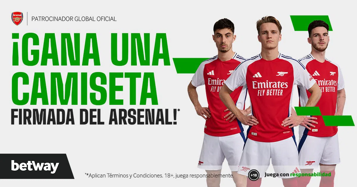 Gana una Camiseta Firmada del Arsenal con Betway México